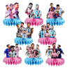 8Pcs Soccer Honeycomb Table Centerpiece Football Birthday Party Supplies Table Decorations for Kids Party Decorations