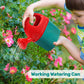 CUTE STONE Kids Gardening Tool Set, Garden Toys with Wheelbarrow, Watering Can, Gardening Gloves, Hand Rake, Shovel, Trowel, Double Hoe, Apron