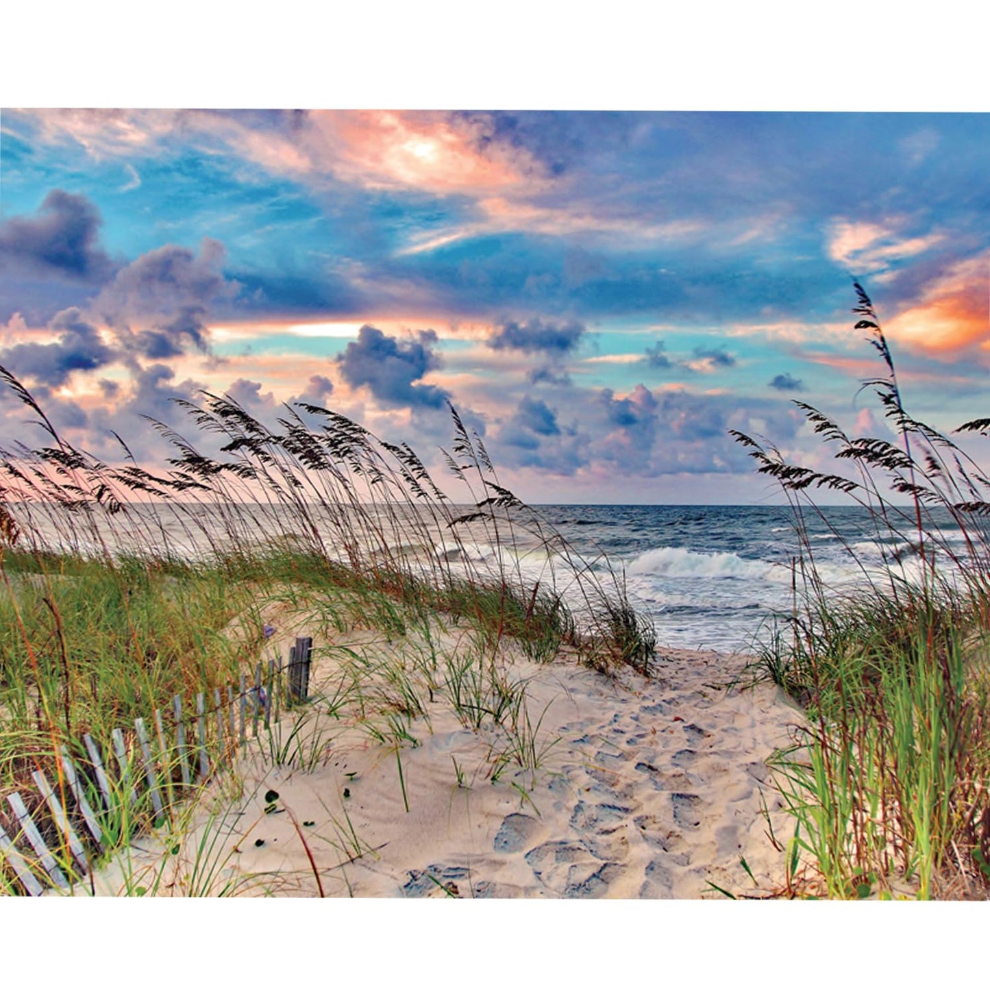 Heritage Puzzle High Tide Beach Ocean by Terrah Hewett 1000 Pieces