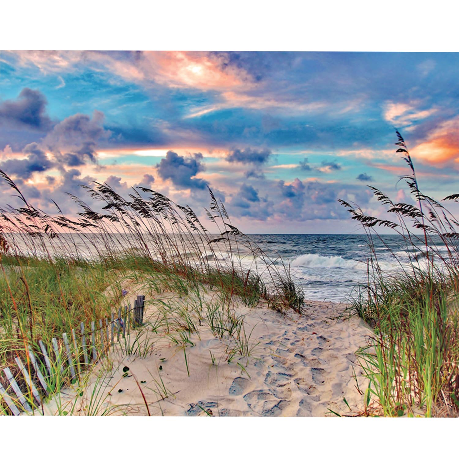Heritage Puzzle High Tide Beach Ocean by Terrah Hewett 1000 Pieces