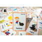 SANTSUN 46 Antonyms Preschool Picture Adjective flashcards Teaching aid Card-The Flash Hole-Punched So You Can Sort and Organize The Cards Easily