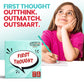 FIRST THOUGHT Family Board Game | The Hilarious Quick-Thinking Party Game | Family-Friendly Board Game | Great for Game Nights | Easy to Learn & Play