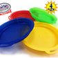 Matty's Toy Stop Sand Sifter Sieves for Sand & Beach (Red, Blue, Yellow & Green) Complete Gift Set Bundle - 4 Pack (8.75'' x 9.75")