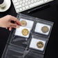 60 Pockets Coin Binder Pages - 3.8×3.2 inch Holders 10 pcs Loose-Leaf Sheets Acid-Free Collection Holders for Medallion Coin Stamp Currency Collecting