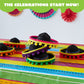 JOYIN 6 PCS Cinco De Mayo Fiesta Fabric Sombrero Headbands Party Costume for Fun Fiesta Hat Party Supplies, Luau Event Photo Props, Mexican Theme