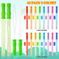 Inscraft 40 Pack 14’’ Big Bubble Wands, 8 Colors Mix Bulk for Summer Toy, Outdoor/Indoor Activity Use, Easter, Birthday, Graduation, Shower, Bubbles