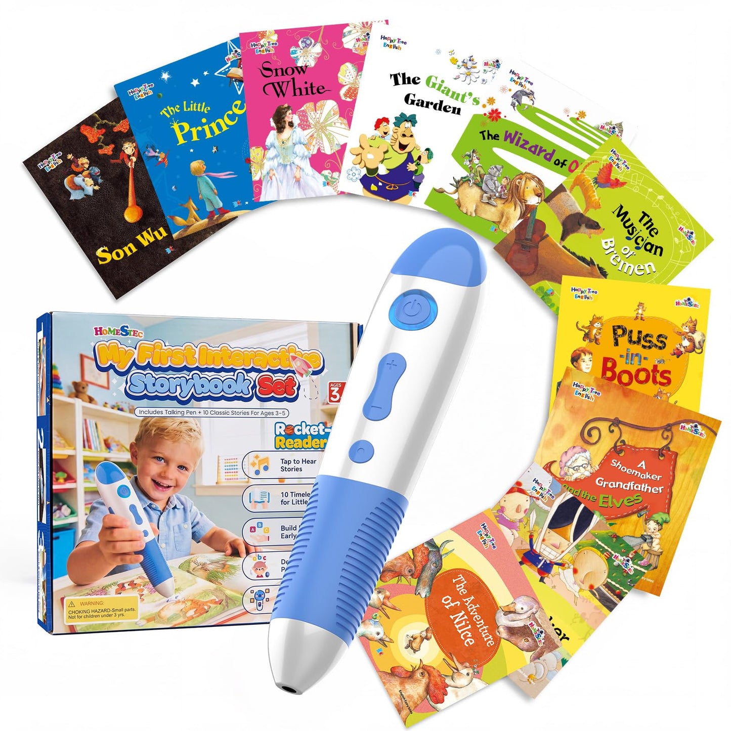Interactive Audio Story Pen for Kids Ages 3-5