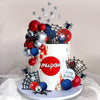 Spider Cake Topper with Spider Web Balls Stars for Spider Theme Birthday Supplies (Spider)