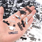 Silver and Black Graduation Confetti 2026, 1000 Pcs Class of 2026 Table Centerpiece Grad Confetti for 2026 Graduation Party Decorations Supplies