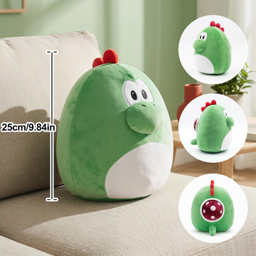 Cxassev 10 Inch Cartoon Plush Pillow Cute Anime Stuffed Pillow Room Decor for Fans