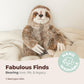 Bearington Simon Plush Three Toed Sloth Stuffed Animal, 10 inches