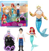 Mattel Disney Princess Ariel Set of 4 Small Dolls Inspired by Movie