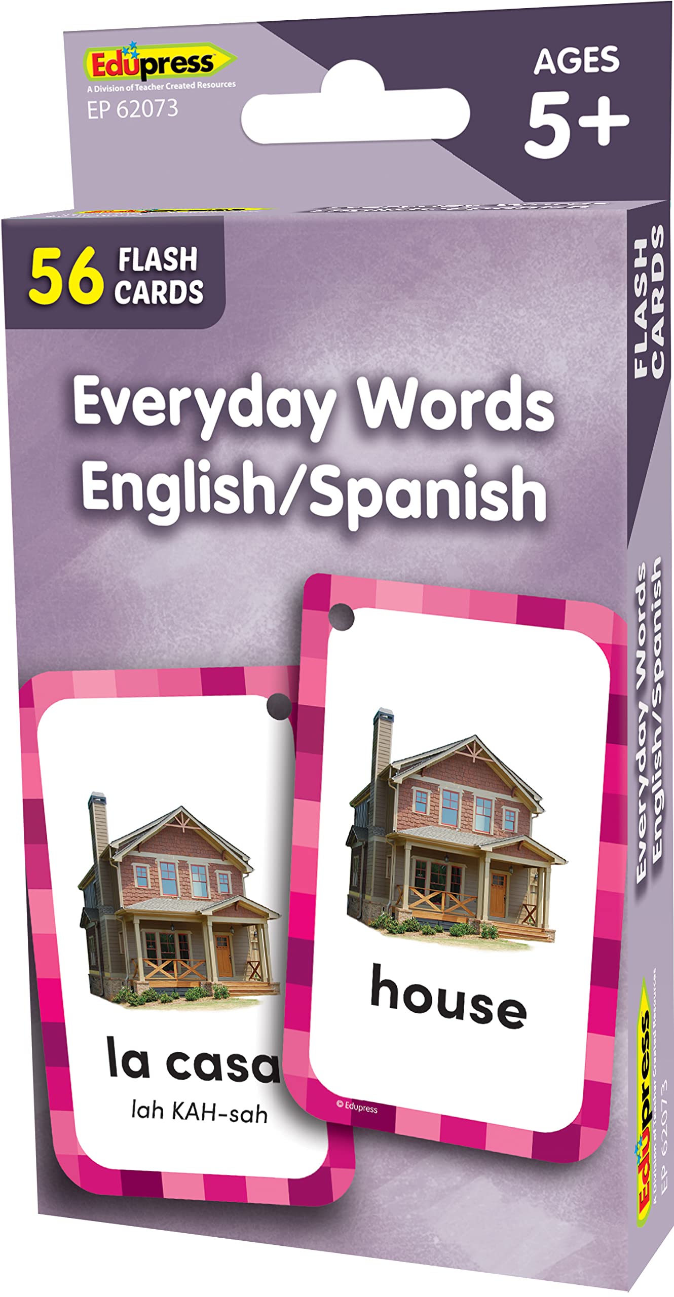 Everyday Words English/Spanish Flash Cards (EP62073)