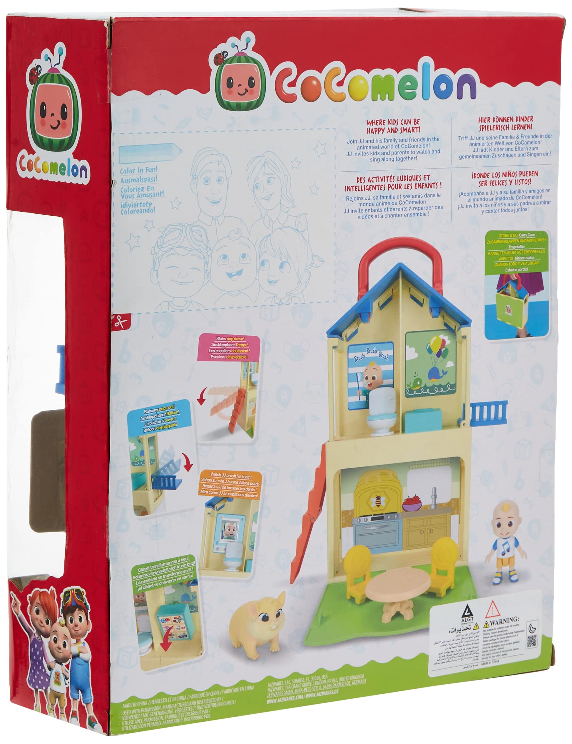 CoComelon Official Pop n' Play House Playset