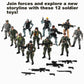 Mr.River US Army Men and SWAT Team Toy Soldiers Action Figures with Military Weapons Accessories for Kids Boys Girls,12Pcs