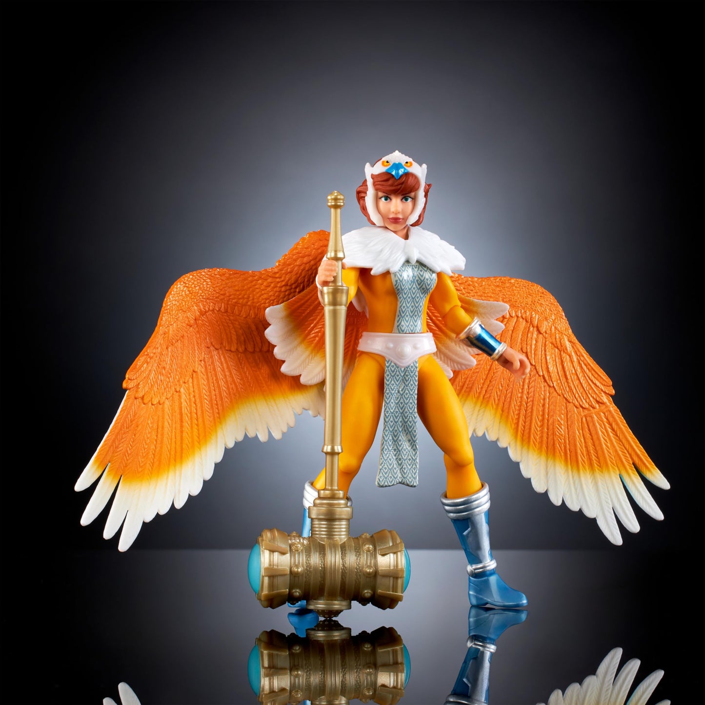 Masters of The Universe Origins Turtles of Grayskull Sorceress April O’Neil Action Figure Toy, 16 Articulations, Wings & Armor, TMNT Motu Crossover