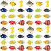 Boao 48 Pcs Small Plastic Fish Toys Assorted Mini Fish Party Favor for Kid