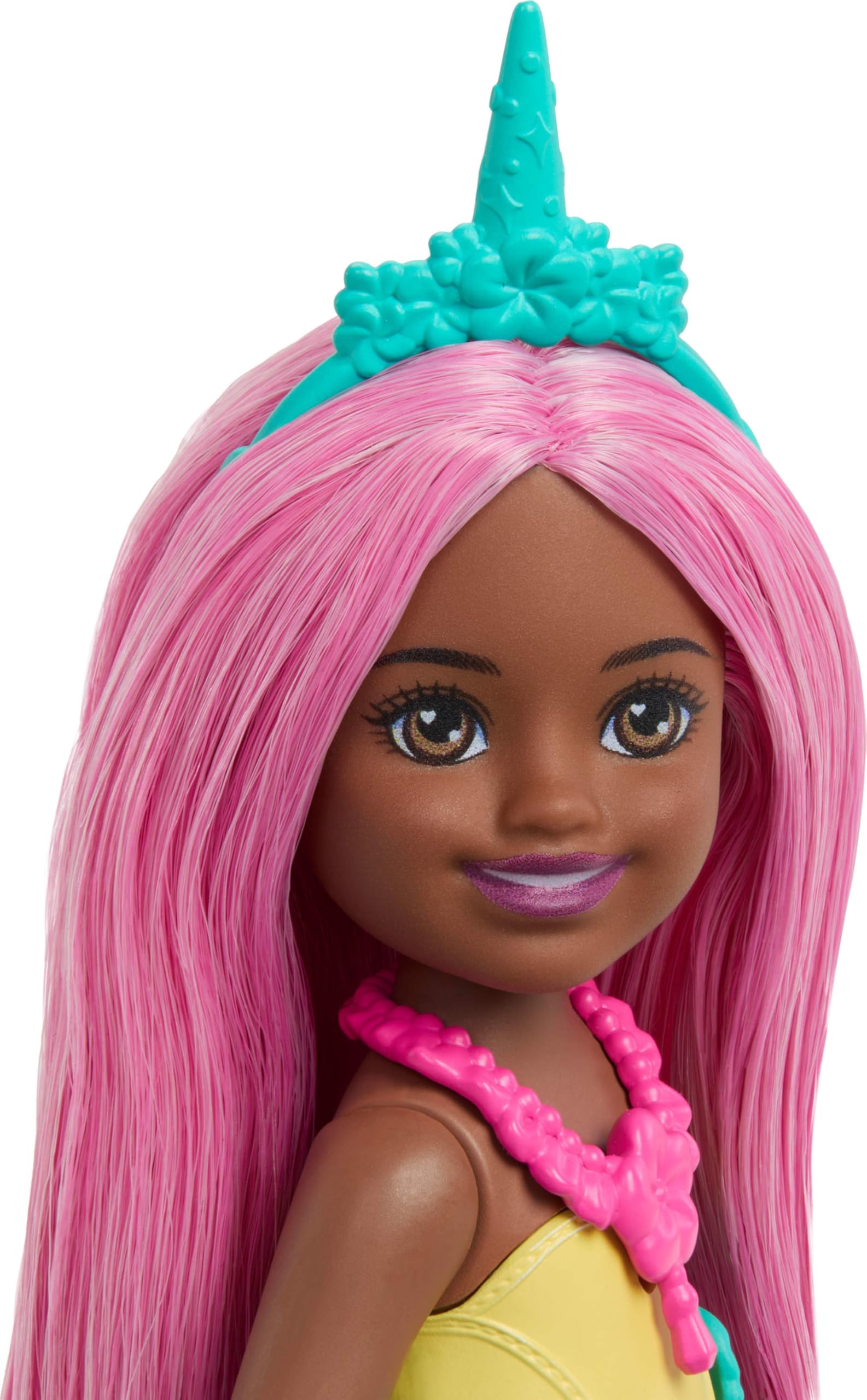 Barbie Chelsea Unicorn Small Doll (6-Inch) with Pink Hair Wearing Removable Tail, Shoes & Hair Accessory, 6-inch Toy