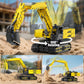 Mould King RC Excavator Building Sets, 15061 Construction Engineering Model Kits with APP Remote Control Building Kits, MOC Construction Vehicles Sets