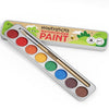 Honeysticks Non-Toxic Watercolor Paint Set for Kids and Toddlers - 8 Vibrant and Long Lasting Colors with Brush - Natural and Food Grade Ingredients