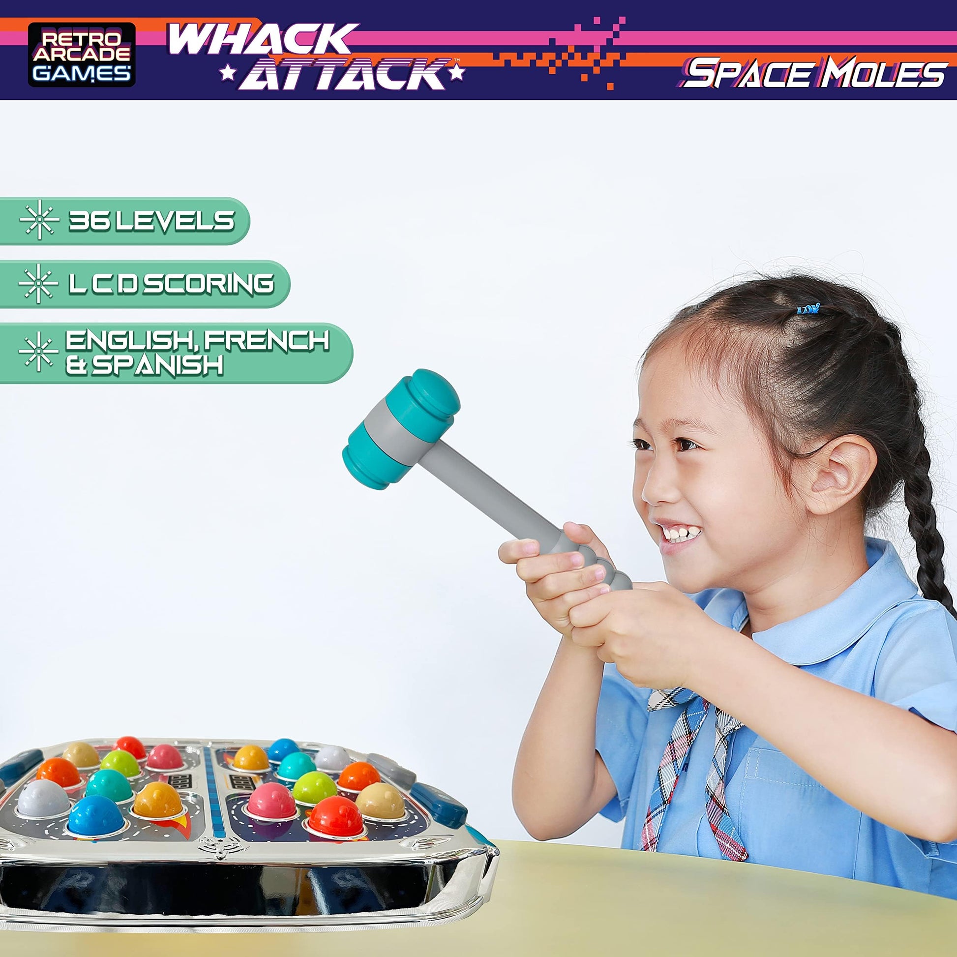 Nature Bound Whack Attack - the Light and Sound Game - Interactive Educational Toys for Toddlers & Kids, Pounding Toy for 3 4 5 6 7 8+ Year Old