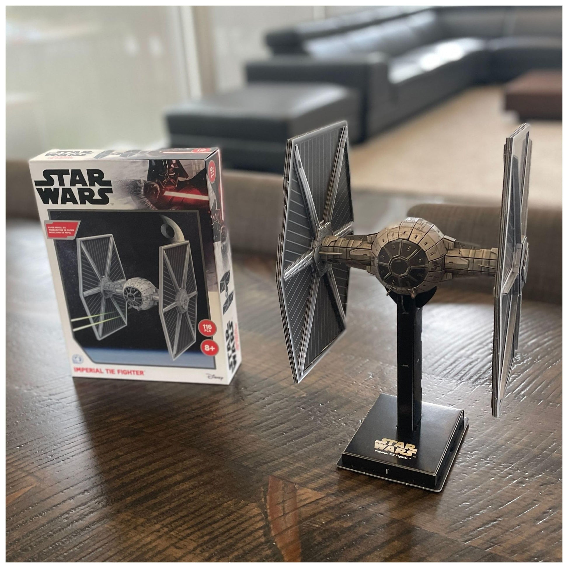 4D Puzzle - Star Wars: Tie Fighter/LN - 129 Paper Model Kit for Teens and Adults - Ages 14+
