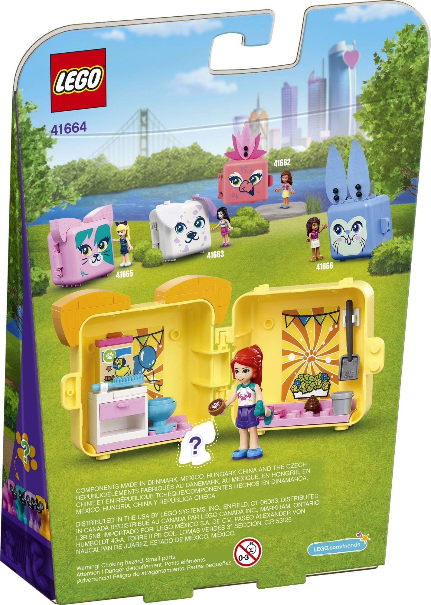 LEGO Friends Mia’s Pug Cube 41664 Building Kit; Pug Toy Creative Gift for Kids with a Mia Mini-Doll Toy; Dog Toy is The Perfect Present for Kids Who
