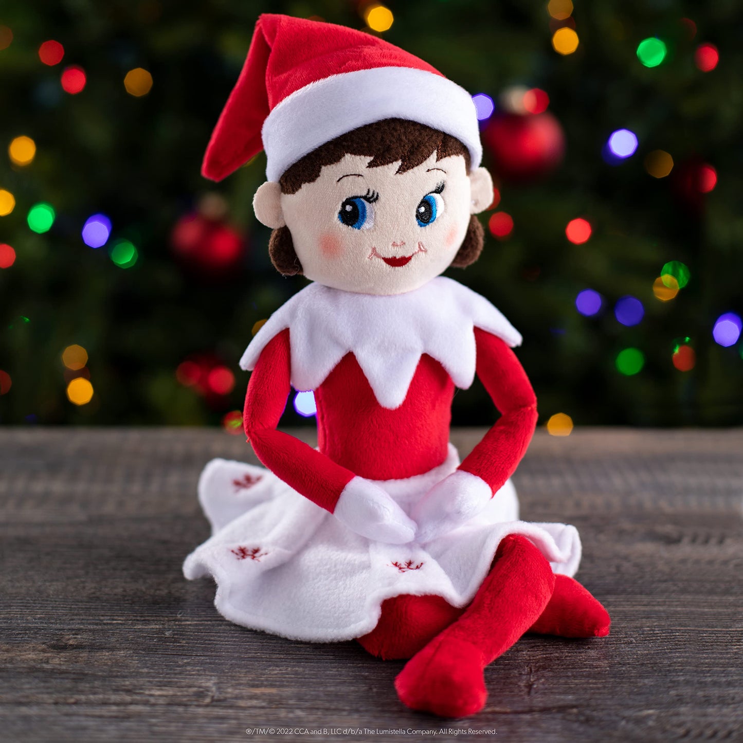 The Elf on the Shelf Plushee Pals 17-Inch Girl Scout Elf Plush Blue Eyes