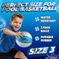 7-Inch Pool Basketballs Size 3 (3-Pack) Waterproof Floating Water Balls