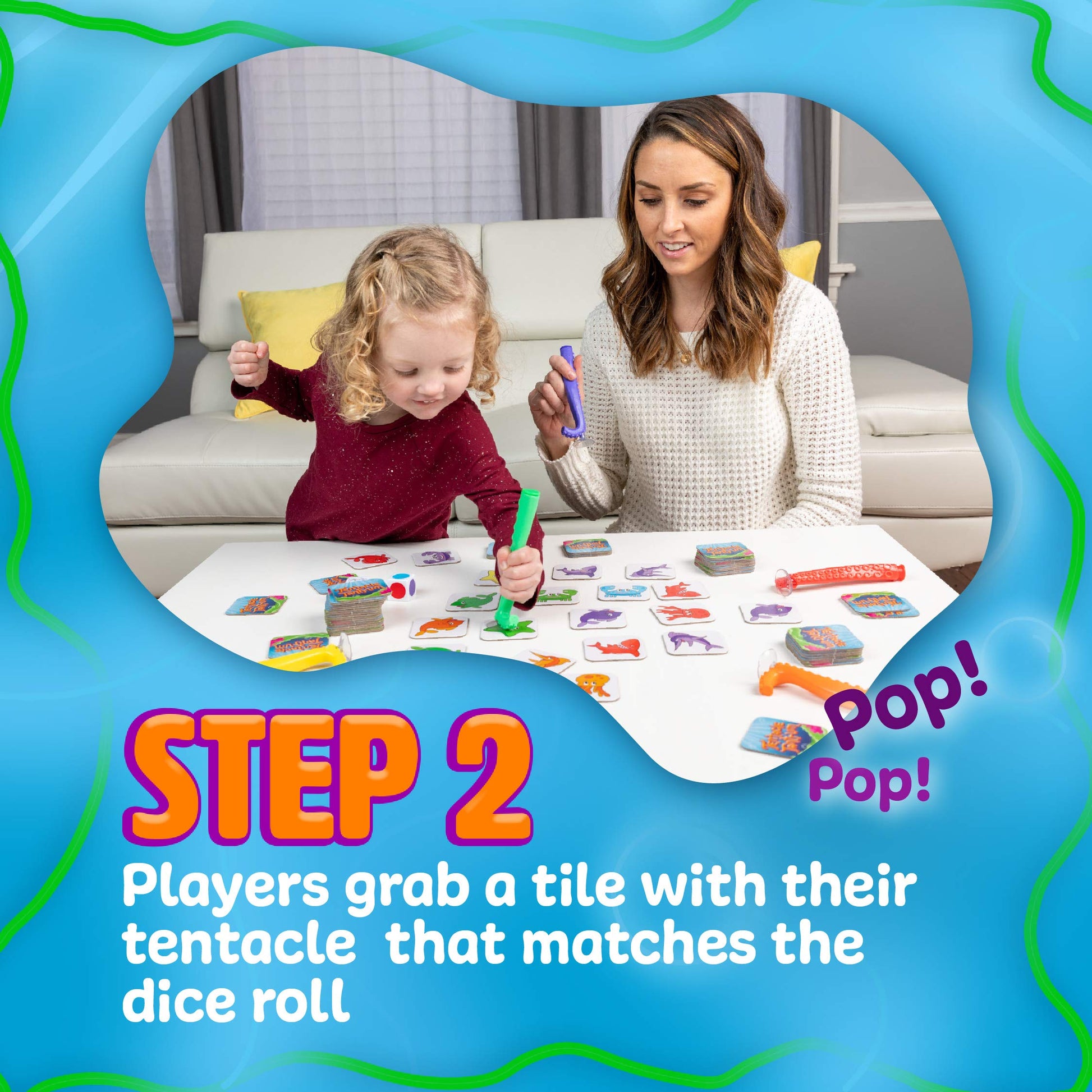 Continuum Games Tentacle Tantrum Fast-Paced Octopus Game of Matches and Squiddy Snatches | 2-6 Players, 20-Minute Play Time, Ages 3 and Up | Family