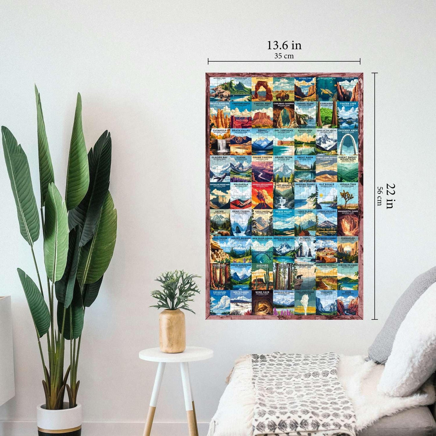 Jigsaw Puzzles for Adults 500 Pieces - Challenging Colorful and Unique with Large Poster - Letters on Back - AI Art - Rompecabezas para Adultos