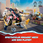 LEGO NINJAGO Sora’s Transforming Mech Bike Racer Building Toys for Kids, Featuring a Mech Ninja Bike Racer, a Baby Dragon and 3 Minifigures, Gift for