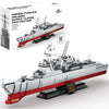 Apostrophe Games Navy Destroyer Building Block Set - 612 Pieces - Building Block Set for Kids and Adults - Compatible with All Building Bricks