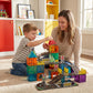 Sylvran Magnetic Tiles Road Set, 89 PCS Magnetic Building Blocks with Roads, Bridges & Ramps, STEM City Building Toys for Kids Ages 3-8, Educational