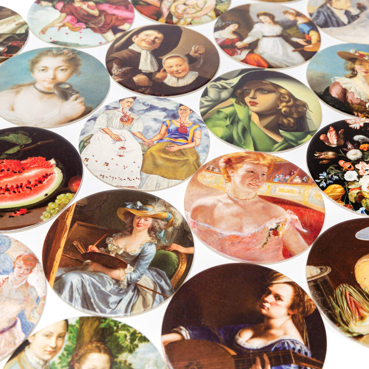 Today is Art Day Memory Game - 20 Women in Art Matching Tiles Game