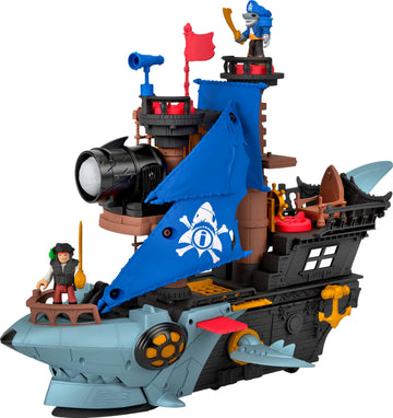 Fisher-Price Imaginext Shark Bite Pirate Ship Playset & Toy Boat