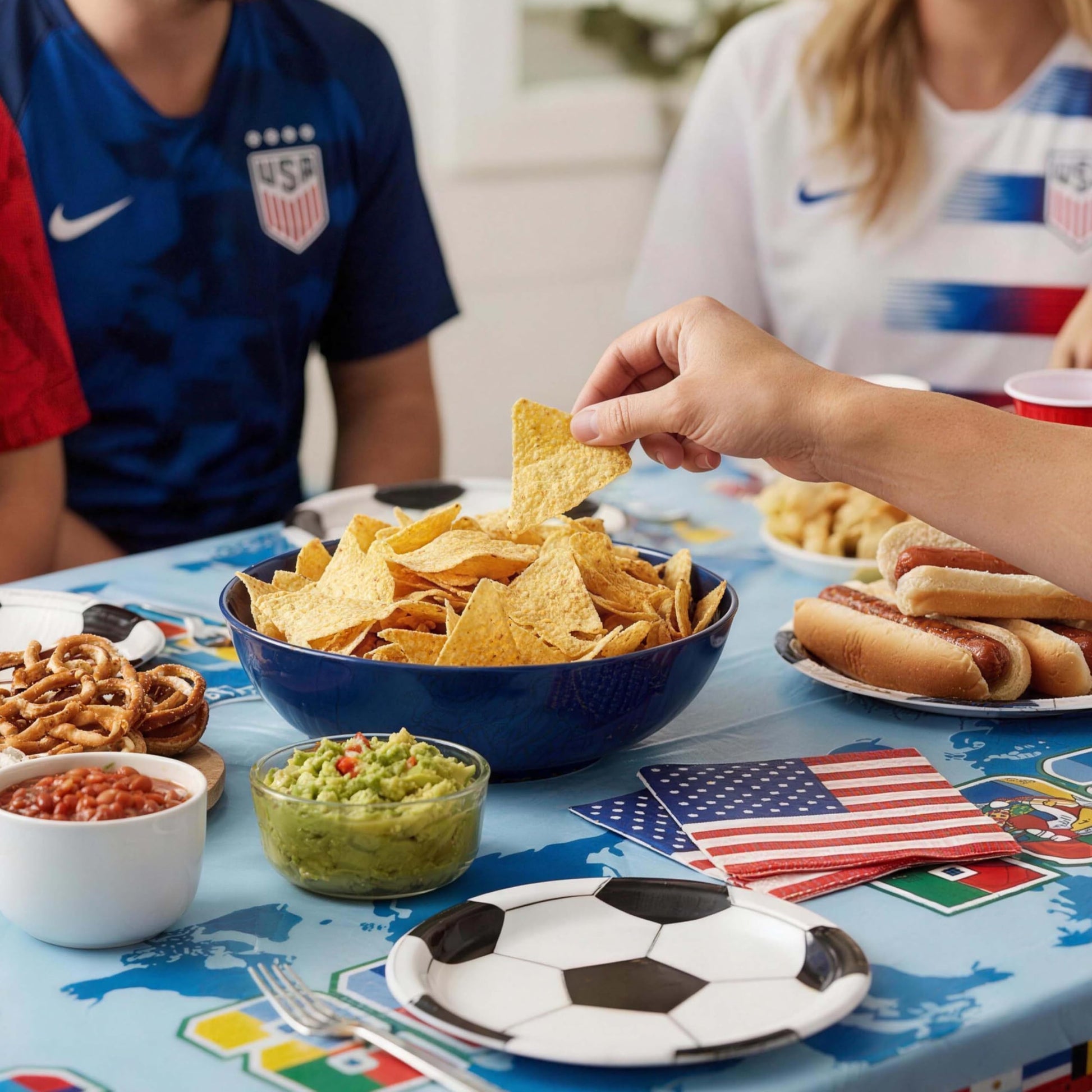3 Packs 2026 International Football Tournament Tablecloths 108 x 54 Inch Global Flags Soccer Theme Party Table Covers Disposable Waterproof Plastic