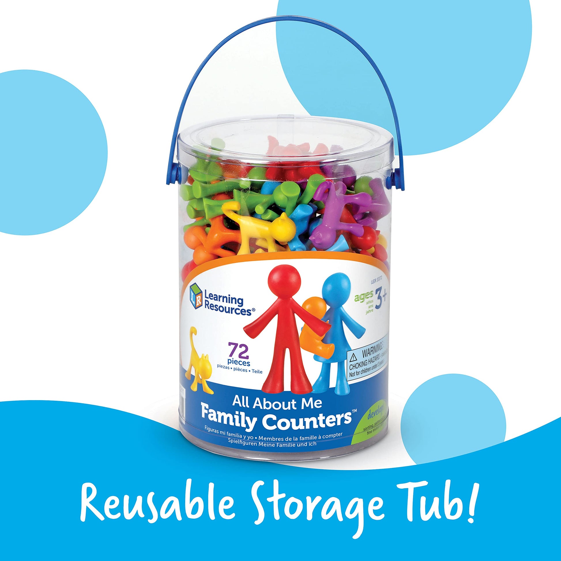 Learning Resources All About Me Family Counters - Toddler Sensory Toys, Preschool Activities, Classroom Must Haves, Math Manipulatives, Social