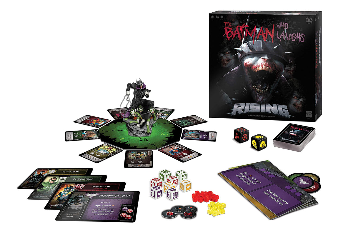 The Batman Who Laughs Rising | Cooperative Board Game | Featuring DC Comics Heroes and Villains - Wonder Woman, Green Lantern, Hawkgirl, Batman