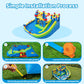 SunSwell Inflatable Water Slide for Kids Backyard with 450W Blower, Jumping Castle with Water Slide, Water Park Bounce House for Indoor and Outdoor