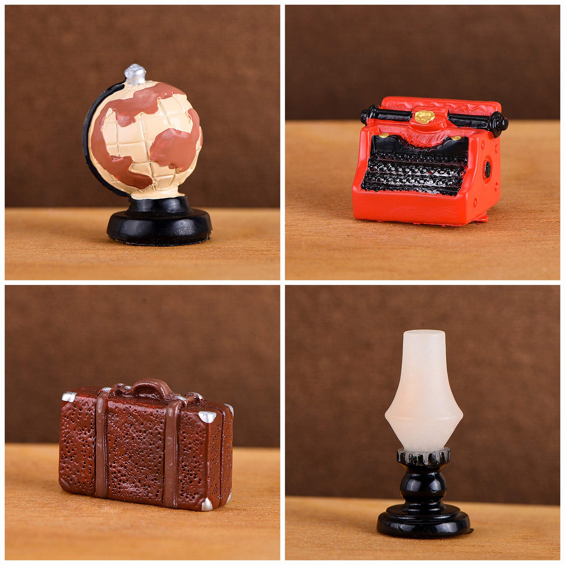12Pcs Dollhouse Furniture Accessories Decor, Miniature Doll House Retro Home Appliances Ornaments, Mini Simulated Furniture Models for Pretend Play