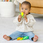 Infantino Lil' Nibbles Textured Silicone Teether Carrot, Corn, Pea Pod