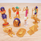 WONWONTOYS 12PCS Egyptian Figurines Set Egypt Pyramids Toys for Kids Egyptian Party Decorations Supplies Figures Egyptian Toys for Projects