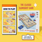 Pinbo Sling Puck Game (18") Premium Wooden Foldable Board | 2 Player Tabletop Game for Adults & Kids | Travel Friendly Classic Slingshot Game