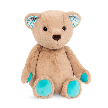 B. toys Plush Teddy Bear, Cara-Mellow Bear, 12-Inch Stuffed Animal Toy