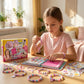 Jreiiolk Sticky Rolls Bracelet Craft Kit - 400 Reusable Mini Stickers Roll, 60-Page Collector Book, 8 Sticker Rolls Accessories | DIY Bracelet