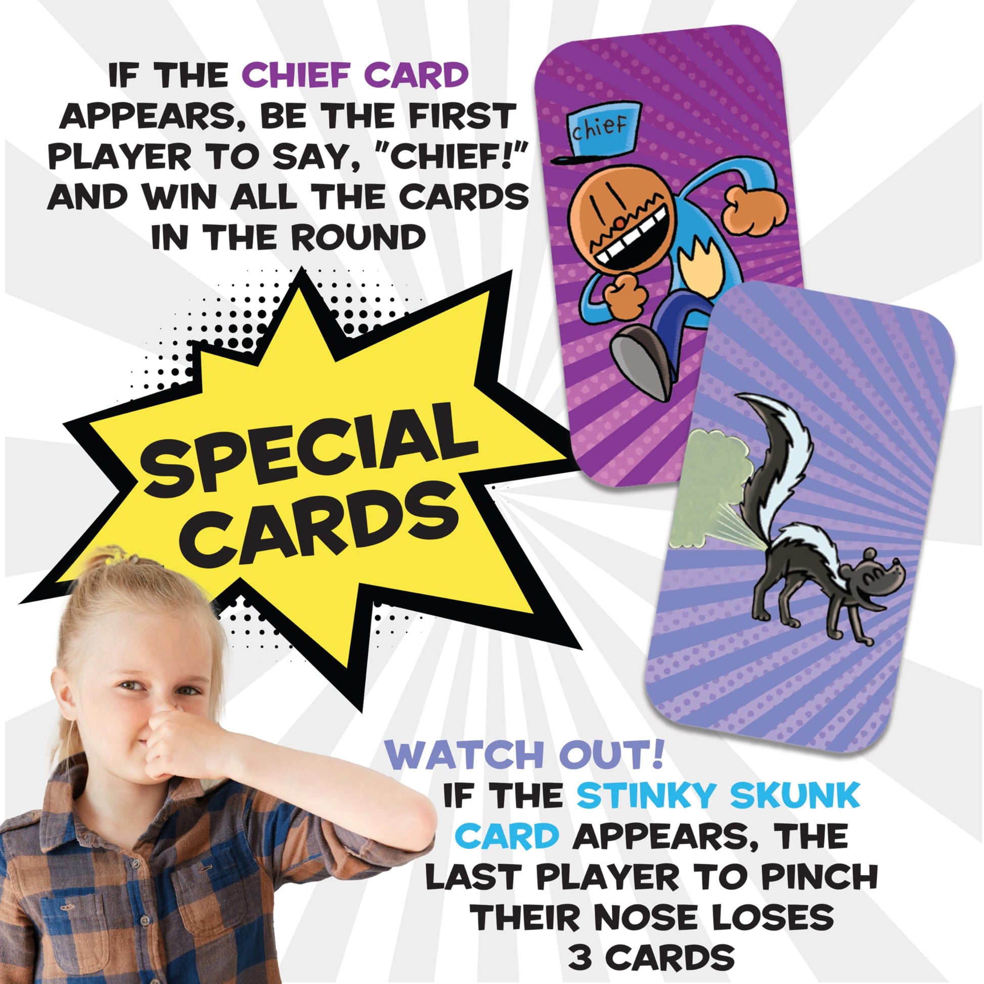 University Games, Dog Man Supa Buddies Card Game, Based on The Dog Man Books Series, for 2 to 4 Players Ages 5 and Up