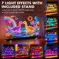 16" LED Light Up Drawing Board for Kids - Thickened Anti-Scratch Acrylic Glow Art Pad with 12 Markers - Neon Message Board & Night Light - Creative