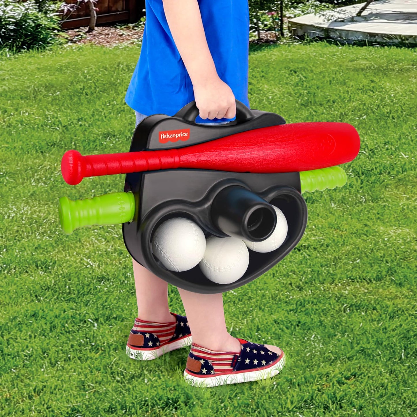 Fisher-Price®Little Pro T-Ball Set, 2 Adjustable Heights, Every Growing Athlete's Lifestyle, Ages 1.5+