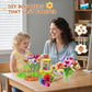 LELESUN DIY Fabric Flower Bouquets Toys, Craft Kits Toys for Kids, Flowers Market Toy, Arts & Crafts for Girls Ages 4 5 6 7 8?Educational Activity